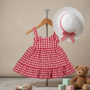 Fuşya-Pötikare-Şapkalı-Elbise_1