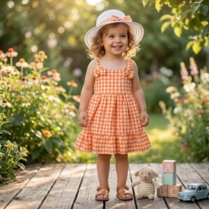 Turuncu-Pötikare-Şapkalı-Elbise_3